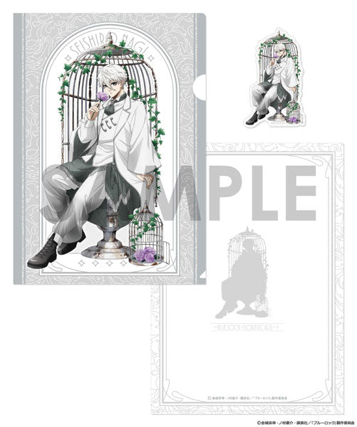 BLUE LOCK Clear File & Die-Cut Sticker Set ~Flower Cage~ 3. Seishiro Nagi [Sol International][GOODS]