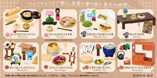 Teinei-san's Blooming Japanese Life, 1 Box of 8 Pieces [Re-Ment][T Figure]