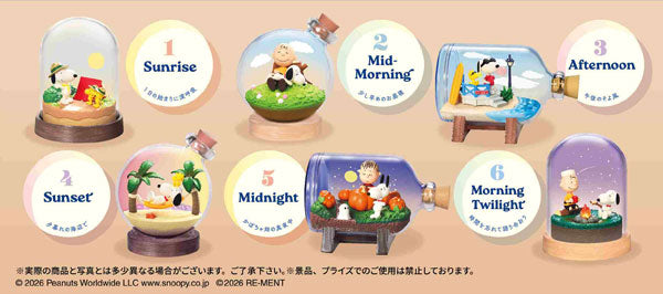 SNOOPY TIME Terrarium 6-Pack Box [RE-MENT][T-ARTS]