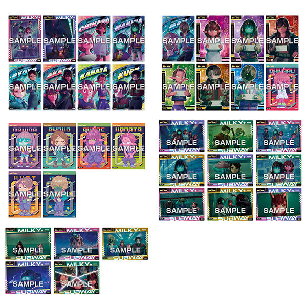 Milky Subway Galaxy Express Clear Card Collection Gum, 1 Box (18 Pieces) [Ensky][Candy Toy]
