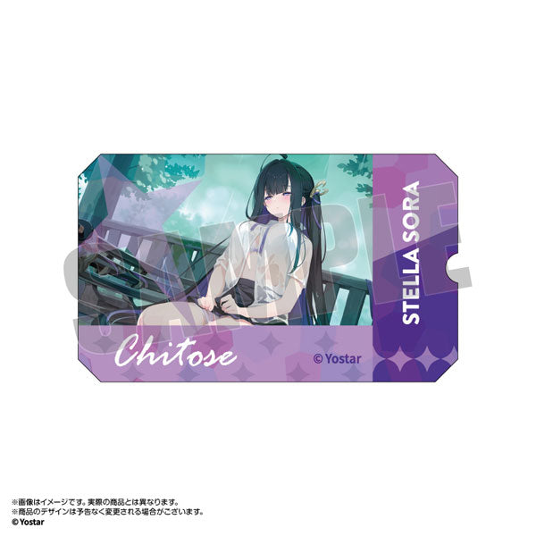 Stella Sora Blue Sky Passport-Style Sticker Chitose [amiami][GOODS]