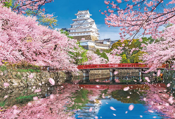 1000-136 春爛漫の姫路城 [ビバリー][ジグソー]