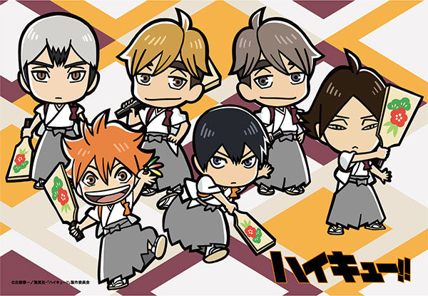Haikyu!! Puzzle New Year (Karasuno, Inarizaki) Chibi Character 300 Pieces [Toho][Jigsaw]
