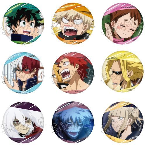 僕のヒーローアカデミア 百面相缶バッジ 1箱9個入り [ツインクル][トレーディング]