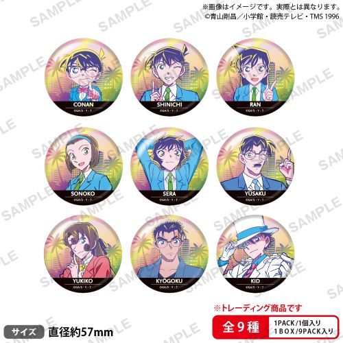 名探偵コナン トレーディングホログラム缶バッジ シティポップver. vol.2 1箱9個入り [ブシロード クリエイティブ][トレーディング]