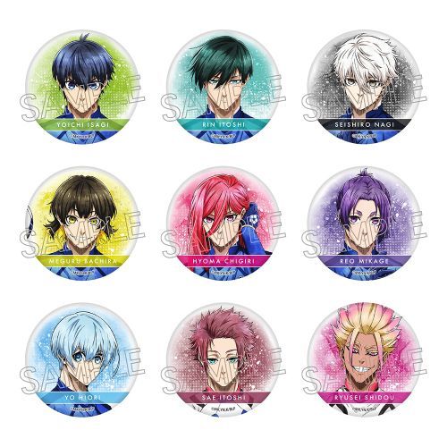 Blue Lock Wet Color Series Vol. 4 Can Badges (Box of 9) [Twinkle][Trading]