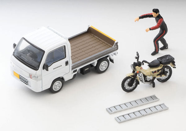 LV-N330a ホンダ アクティ トラック バイク店仕様 (白) ホンダ CT125・ハンターカブ付 [トミーテック][ミニカー]