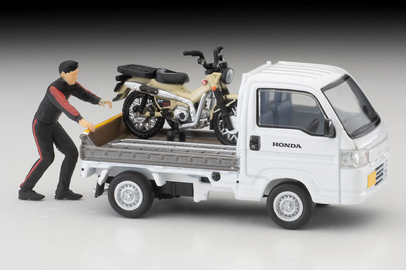 LV-N330a ホンダ アクティ トラック バイク店仕様 (白) ホンダ CT125・ハンターカブ付 [トミーテック][ミニカー]