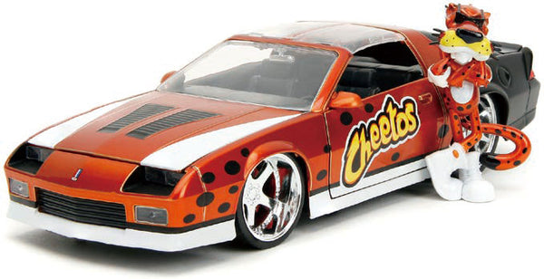 ケロッグ・チートス1/24スケールダイキャストミニカー フィギュア付き  シボレーカマロZ28 1985+チェスター・チーターフィギュア [JADA TOYS][フィギュア]