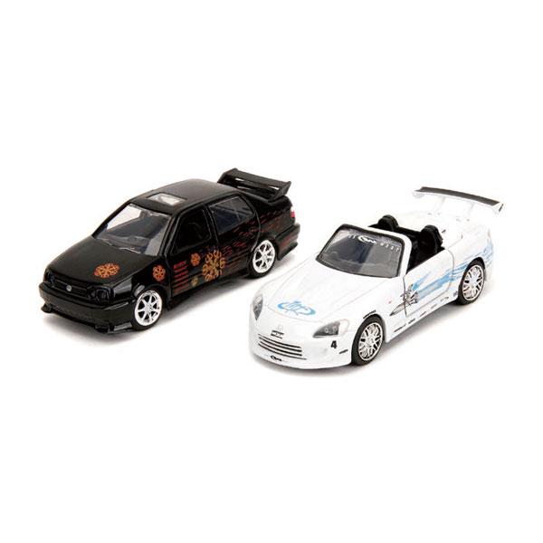 ワイルド・スピード 1/32 スケール ダイキャストミニカー ツインパック  VW JETTA&amp;HONDA S2000 [JADA  TOYS][フィギュア]