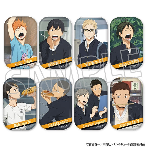 ハイキュー!! スクエア缶バッジコレクション/烏野高校 1箱8個入り [ムービック][トレーディング]