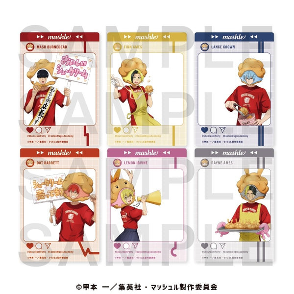 アニメ「マッシュル-MASHLE-」トレーディングSNS風クリアカード(全6種) 1箱6個入り [イーディス][トレーディング]