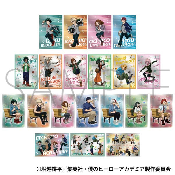 My Hero Academia Metal Postcard Collection 1 Box/10 Packs [Movic][Trading]