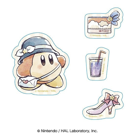 星のカービィ カービィ・サニーデイ ダイカットステッカーミニセット ②イエロー [エンスカイ][GOODS]