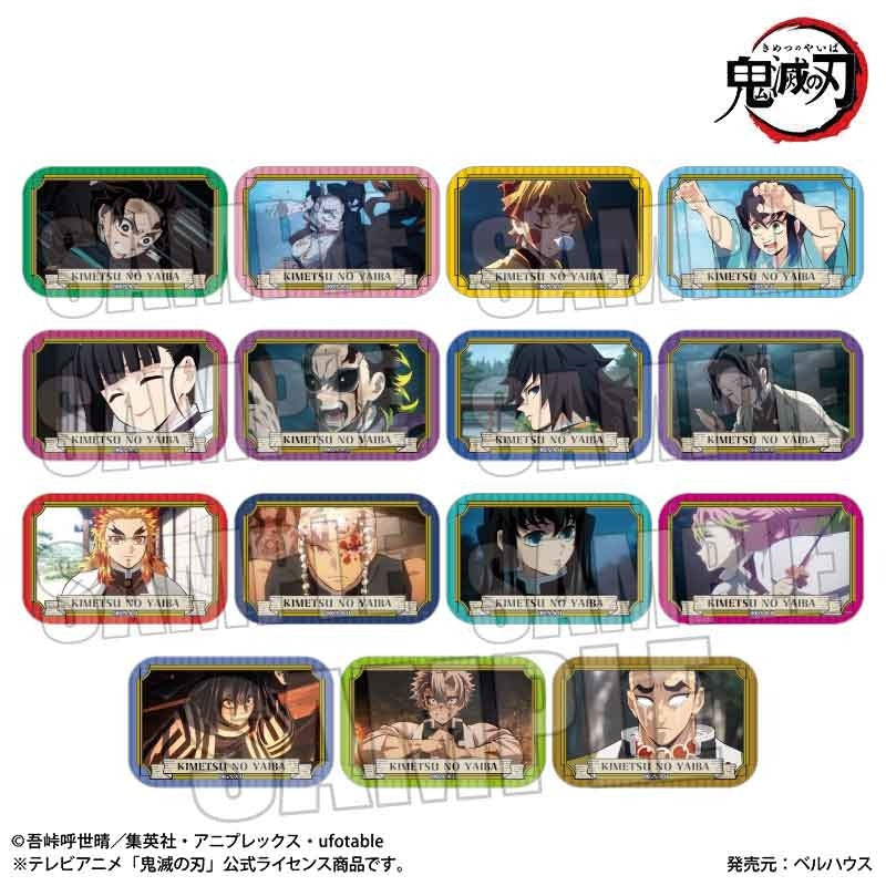 Trading Square Can Badge Anime "Demon Slayer: Kimetsu no Yaiba" 1 Box of 15 [Bellfine][Trading]