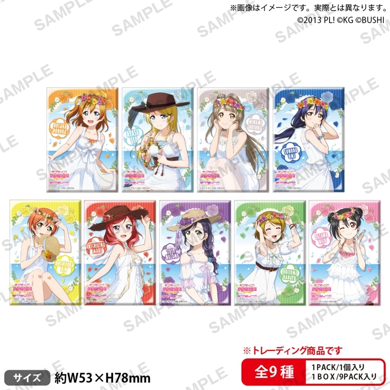 Love Live! School Idol Festival Square Can Badge Collection μ's Pool ver. 1 Box of 9 [Bushiroad Creative][Trading]