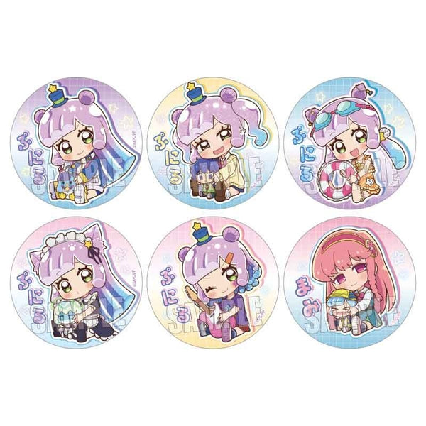 トレーディング缶バッジ ぷにるはかわいいスライム/ぎゅぎゅっと 1箱6個入り [ベルハウス][トレーディング]