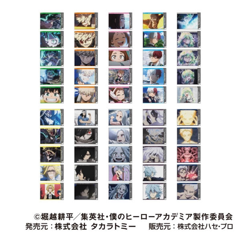 メモリーカットステッカーmini アニメ『僕のヒーローアカデミア』 1箱10個入り [ハセ・プロ][トレーディング]