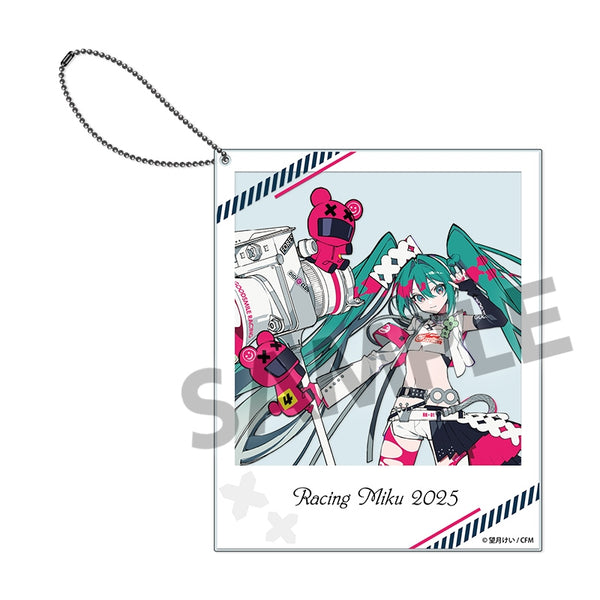 レーシングミク SPA 2025 キービジュアル1 Ver. ポラロイド風アクリルキーホルダー [ホビーストック][GOODS]