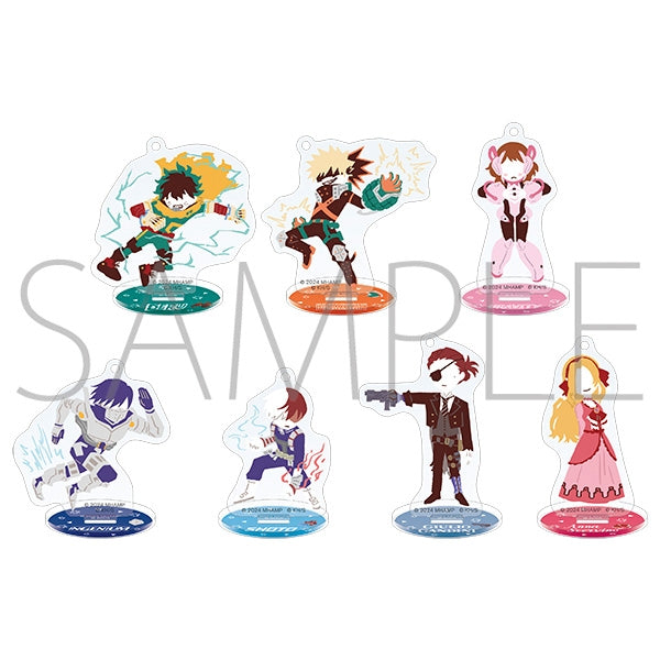 My Hero Academia The Movie: You're Next Trading Stand with Acrylic Keychain / Yuru Palette Box of 7 [Movic][Trading]