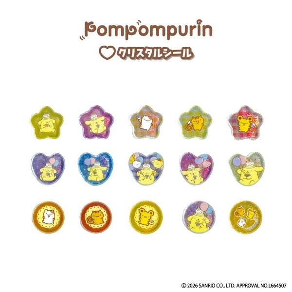 ポムポムプリン クリスタルシール おたんじょうび [ティー・シー・ピー][GOODS]