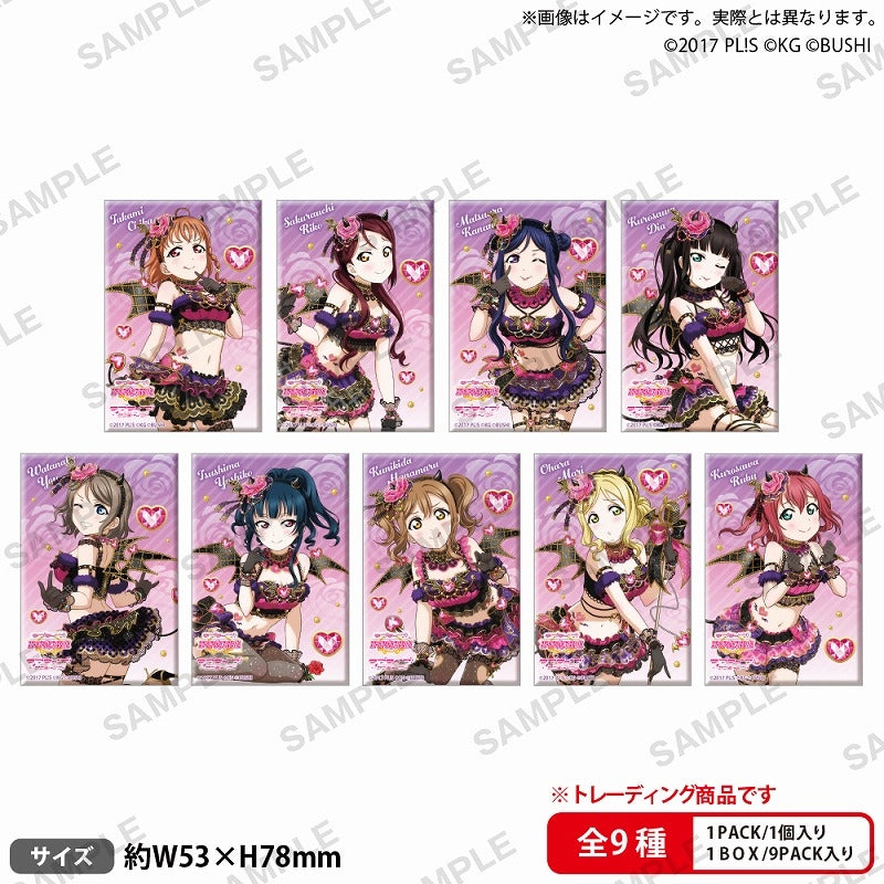 Love Live! School Idol Festival Square Can Badge Collection Aqours Little Devil ver. 1 Box of 9 [Bushiroad Creative][Trading]