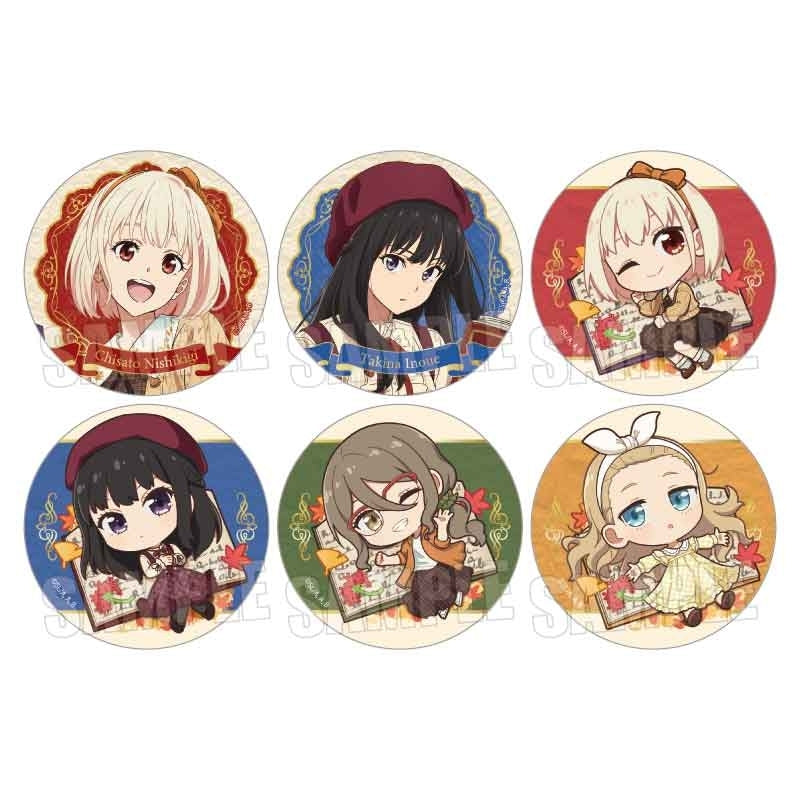 Trading Can Badge TV Anime "Lycoris Recoil"/Reading Box of 6 [Bellfine][Trading]