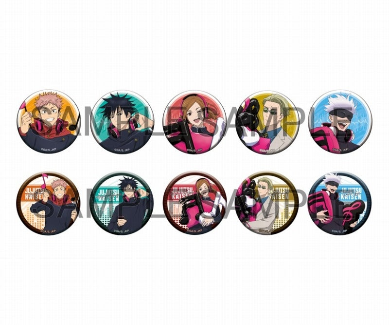 TVアニメ『呪術廻戦』 描き下ろし缶バッジコレクション【ミュージックver.】 1箱10個入り [メディコスエンタテイメント][トレーディング]