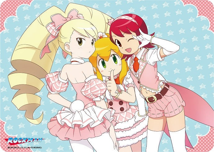 キャラクター万能ラバーマット ロックマン アイドル「ロール・メイル・ルナ」リバイバル [ブロッコリー][カードサプライ]