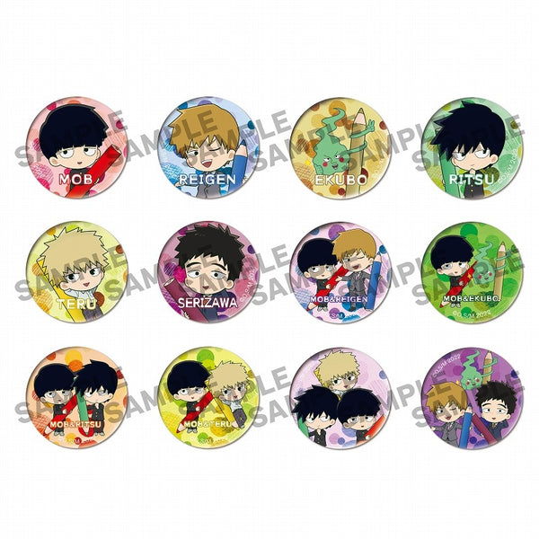 モブサイコ100Ⅲ きらきら缶バッジコレクション 色鉛筆Ver. 1箱12個入り [KADOKAWA][GOODS]