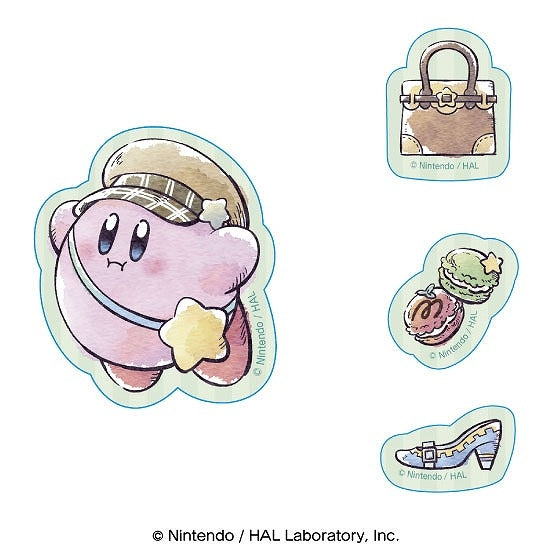 星のカービィ カービィ・サニーデイ ダイカットステッカーミニセット ④グリーン [エンスカイ][GOODS]