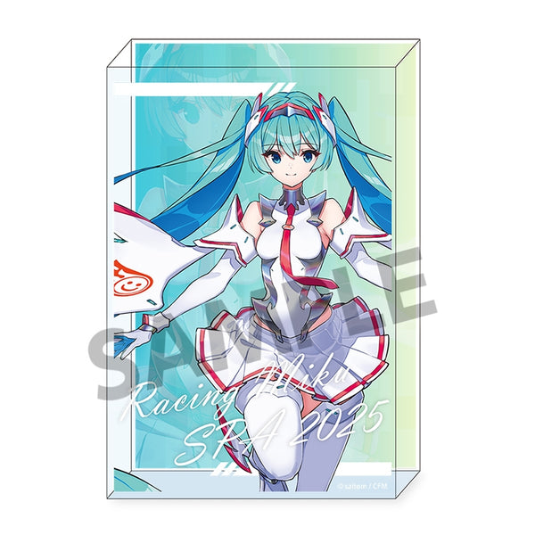 レーシングミク SPA 2025 キービジュアル1 Ver. アクリルブロック [ホビーストック][GOODS]