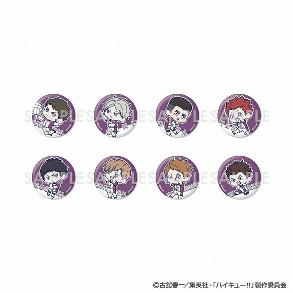 ハイキュー!! わちゃっと!トレーディング缶バッジ 白鳥沢学園 1箱8個入り [ソル・インター ナショナル][トレーディング]