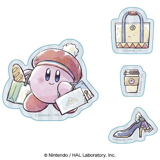 星のカービィ カービィ・サニーデイ ダイカットステッカーミニセット ③ブルー [エンスカイ][GOODS]