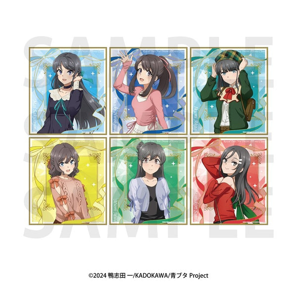 アニメ「青春ブタ野郎はサンタクロースの夢を見ない」トレーディング色紙 1箱6個入り [イーディス][トレーディング]