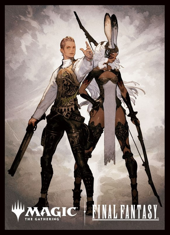 『マジック:ザ・ギャザリング--FINAL FANTASY』 プレイヤーズカードスリーブ MFS-52 「FINAL FANTASY・アーティスト」ボーダーレス版 《空賊バルフレアとフラン》 [エンスカイ][カードサプライ]