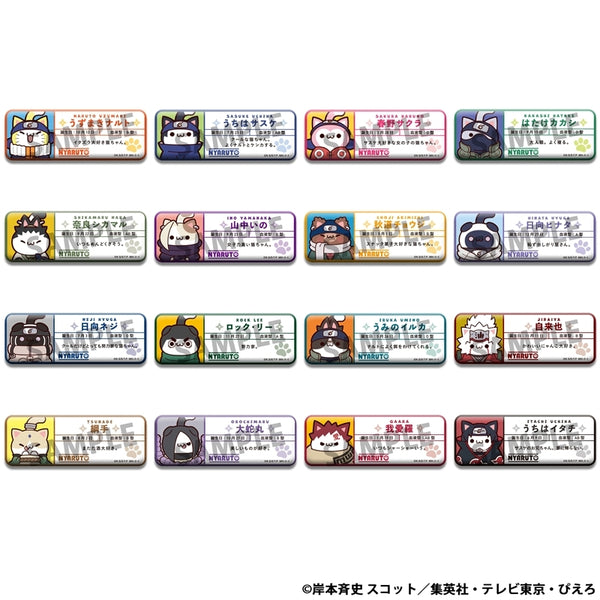 MEGA CAT PROJECT NARUTO-ナルト- Nyaruto! Name Can Badge Collection, Box of 16 [MegaHouse][Trading]
