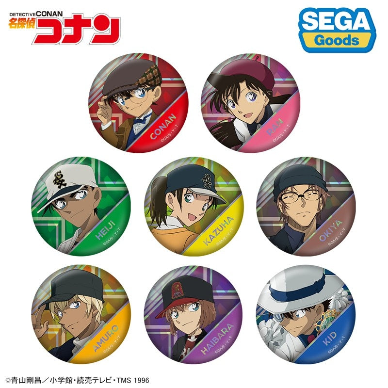 名探偵コナン ビジュアルホログラム缶バッジ Vol.2 1箱8個入り [セガ フェイブ][トレーディング]