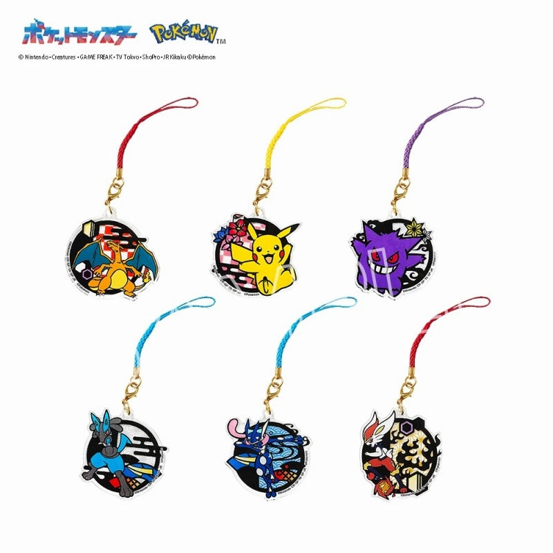 Pocket Monsters Paper Cutout Series Acrylic Netsuke B Box of 6 [Twinkle][Trading]
