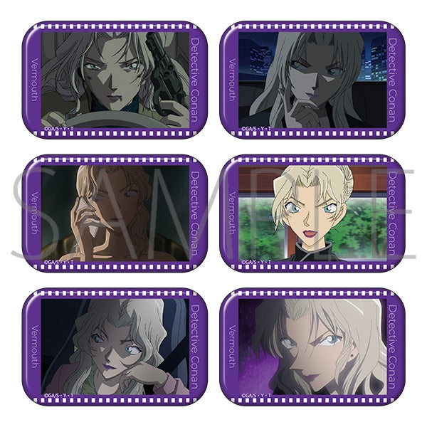 Case Closed Square Can Badge Collection / Vermouth Box of 6 [Movic][Trading]
