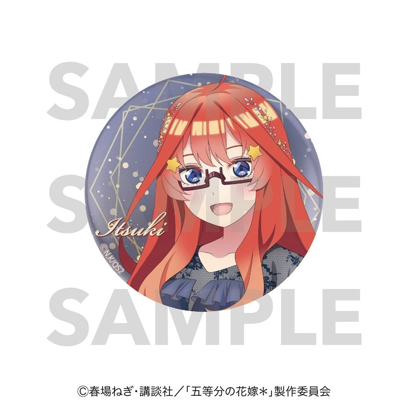 The Quintessential Quintuplets* Metallic Can Badge Night sky color Dress Satsuki Nakano [Edith][GOODS]