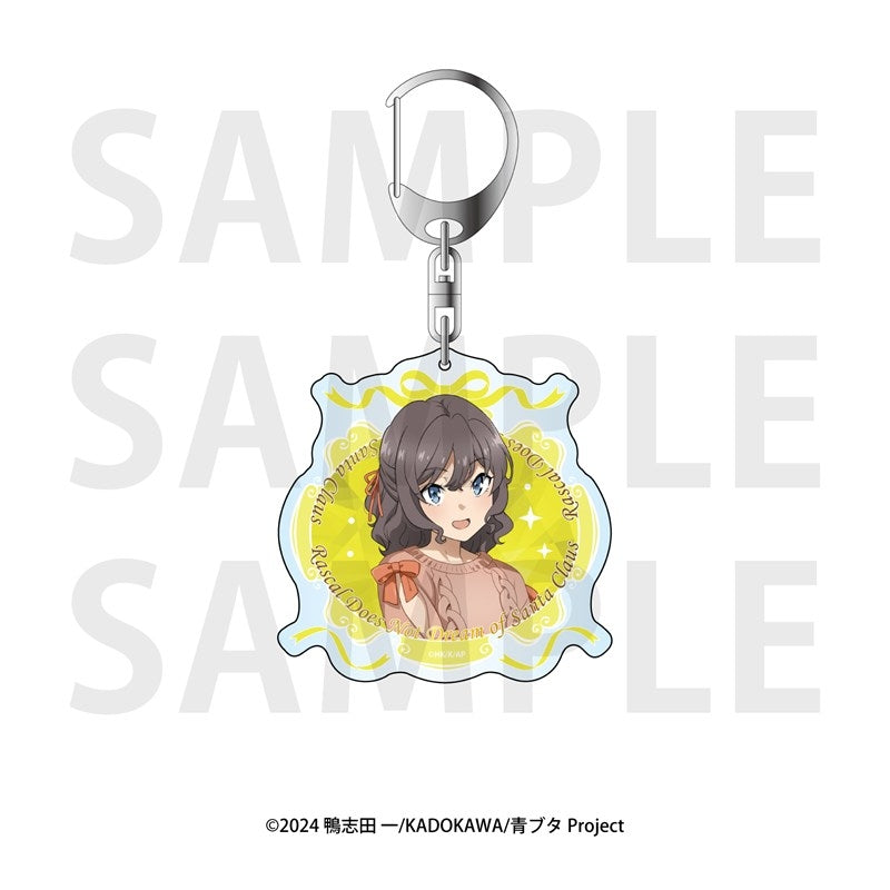 Anime "Rascal Does Not Dream of a Santa Claus Dream" Acrylic Keychain Sara Himeji [Edith][GOODS]