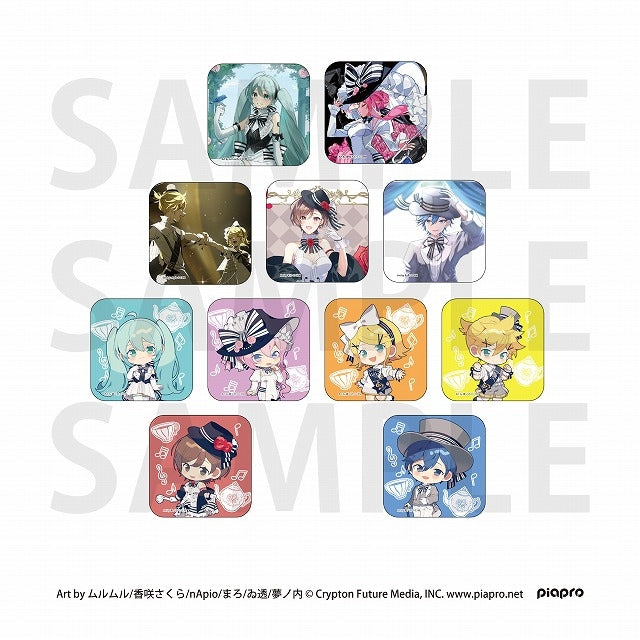 初音ミクシンフォニーコラボカフェ 「After Party in Yokohama」トレーディングスクエア缶バッジ(全11種) 1箱11個入り [イーディス][トレーディング]