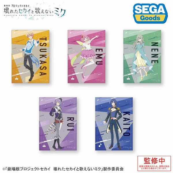 「劇場版プロジェクトセカイ 壊れたセカイと歌えないミク」 A3クリアポスター ワンダーランズ×ショウタイム 1箱5個入り [セガ フェイブ][トレーディング]