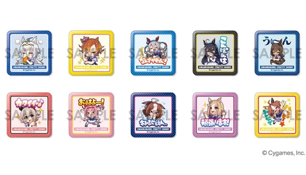 ウマ娘 プリティーダービー すくえあくる缶バッジ Vol.2 1箱10個入り [ソル・インターナショナル][トレーディング]