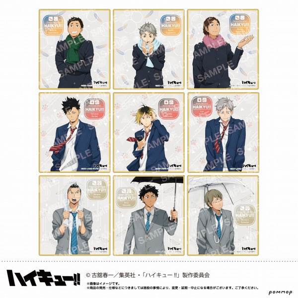 ハイキュー!! クリア色紙コレクション(B)-お天気版権 第一弾- 1箱9個入り [ショウワノート][トレーディング]