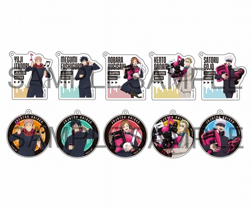 TVアニメ『呪術廻戦』 描き下ろしアクリルキーホルダーコレクション【ミュージックver.】 1箱10個入り [メディコスエンタテイメント][トレーディング]