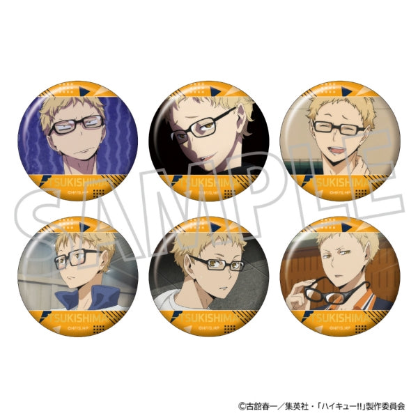 Haikyu!! Tsukishima-centric Character Badge Collection 1 Box/6 pieces [Movic][Trading]