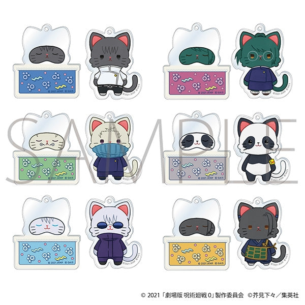 Jujutsu Kaisen 0 the Movie withCAT illustration Ver. Good Night Slide Acrylic Keychain Collection (Box of 6) [Movic][Trading]