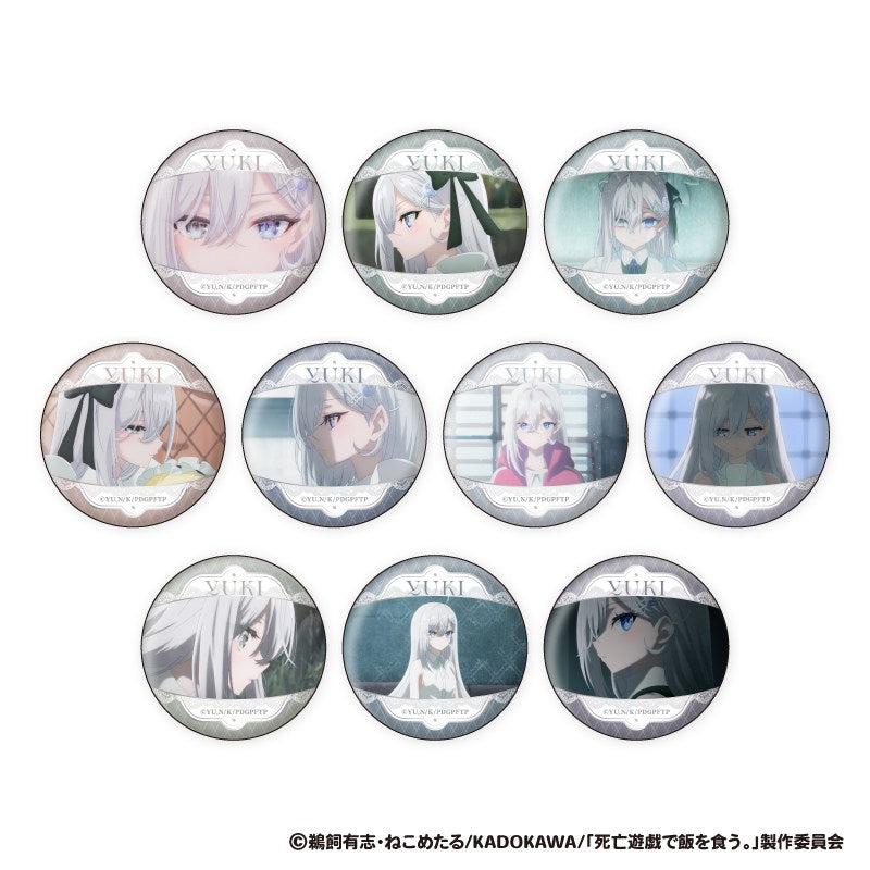 アニメ「死亡遊戯で飯を食う。」 幽鬼顔コレ缶バッジ 1箱10個入り [ジーベック][GOODS]